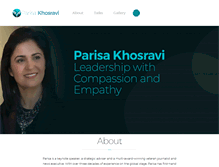 Tablet Screenshot of parisakhosravi.com